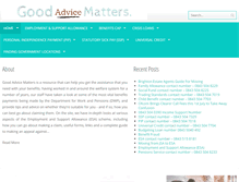 Tablet Screenshot of goodadvicematters.co.uk